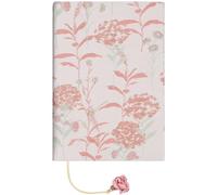 GALPADA Funda Protectora de Libro de Tela A5 Diseño Floral de Diente de León en Color Rosa, Funda Reutilizable y Lavable para Libros Escolares y Cuadernos, Cubierta Decorativa y Práctica