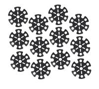 GALPADA Funda Protectora para Bastones de Trekking 12 Piezas de Caucho, Accesorios para Senderismo, Espaciadores de Copos de Nieve Antideslizantes para Barro y Nieve, Compatibles Mayoría