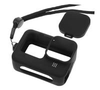 GALPADA Funda Silicona Protectora para Cámara Deportiva Compatible con Go Pro Estuche Resistente Golpes con Aperturas Precisas para Micrófono y Altavoces Kit Protector para Actividades al