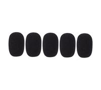 GALPADA Fundas Antipolvo de Esponja Negra para Micrófono Cuello de Cisne, 5 Piezas, Cubiertas Protectoras Antiviento para Uso en Conferencias, Entrevistas y Escenarios