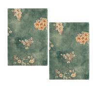 GALPADA Fundas de Tela para Libros A5, Diseño Único y Tacto Suave, Ajustables para Cuadernos y Planificadores, Pack de 2 Unidades para Estudiantes