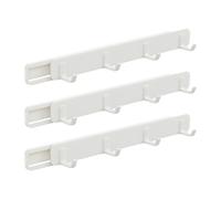 GALPADA Ganchos Deslizantes Extraíbles para Armario 3 Unidades, Perchero Extensible con 4 Garras, Organizador Multiusos para Cocina, Baño y Lavandería, Gancho de Almacenamiento para Ropa