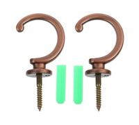 GALPADA Ganchos para Cortinas de Aleación de Zinc Rojo Antiguo, 2 Unidades para Pared, Soporte Resistente para Hogar, Hotel y Baño, Abrazadera Decorativa para Cortinas y Toallas