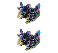 GALPADA Gemas Naturales Iris, 2 Unidades, Decoración para Centros de Mesa y Manualidades Hechas a Mano, 4,5 X 3,5 X 3 CM, Cristales para Chakras