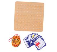 GALPADA Geoplano De Madera Tablero De De Madera Juguetes Educativos para Aprender Matemáticas Diversos Colores