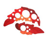 GALPADA Golpeadores Instalación Uva de Acústica Hoja Estilo Guitarra de Fácil en Pvc Rojo y Protección del Panel, Pack de 2 Unidades Adecuado para Obsequio