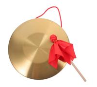 GALPADA Gong de Cobre Multifuncional con Martillo y Cordón Instrumento de Percusión Chino Portátil para Advertencias y Actuaciones Jardín de Infancia Sonido Claro y Vibrante