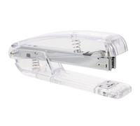 GALPADA Grapadora Transparente Pequeña de Plástico para Oficina y Escuela, Herramienta Manual de Encuadernación de Libros, Grapadora Escolar Ligera y Compacta para Papelería