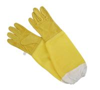 GALPADA Guantes de Piel de Oveja para Apicultura, Guantes Antipicaduras Tamaño Único, Color Natural, Accesorios de Protección para Trabajos Abejas en Granjas y Colmenas
