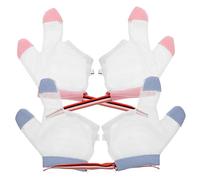 GALPADA Guantes Protectores Para Ñiño Antisucción De Pulgar y Dedo Índice, Tamaño L, Tela Transpirable De Malla Doble, Ajustables Para Cuidado Infantil Verano, 2 Pares Por Set