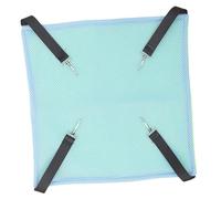 GALPADA Hamaca Colgante Tamaño M Color Verde Fluorescente y Azul Transpirable Ajustable de Malla Doble Cara para Gatos para Jaulas Uso Diario Mascotas Pequeños