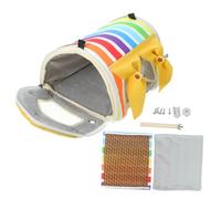 GALPADA Hamaca para Loros Cama Colgante Transpirable de Tela Pequeña Color Arcoíris Uso en Jaulas Nido Refugio para Periquitos Cacatúas Agapornis