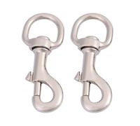 GALPADA Hebilla de Cuerda de Tracción de Aleación de Zinc con Articulación Giratoria 2 Ganchos Accesorios No Corrosivos para Collares de Mascotas para Perros y Gatos en Camping