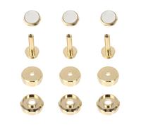 GALPADA Hebilla del Botón del Pistón para Trompeta Pequeña, Color Dorado Cubierta Superior E Inferior, Accesorio para Instrumento Musical, Repuesto Práctico y Resistente para Trompetas