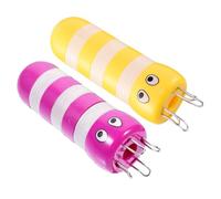 GALPADA Herramientas para Tejer Manualidades DIY Set de 2 Unidades Tejedor de Lana 4 Clavijas Dispositivo Trenzado Diseño de Abeja en Plástico Duradero Adecuado para Suéteres y