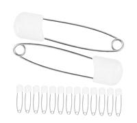 GALPADA Imperdibles de Seguridad Fáciles de Usar para Padres 30 Piezas para Pañales de Ñiño Color Blanco, Material Aleación de Zinc y Pp Reutilizable