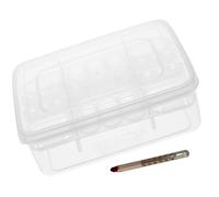 GALPADA Incubadora de Huevos para Reptiles 16 Rejillas, Plástico Transparente, Estuche Profesional para Incubación de Serpientes y Lagartos, Suministros para Mascotas, Caja para Eclosión