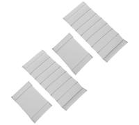 GALPADA Insertos Ajustables para Bolsa de Cámara Divisores Acolchados de Algodón Perla y Flannel Gris para Protección Antivibración y Antiarañazos en Viajes, Pack de 4