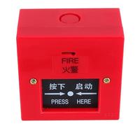 GALPADA Interruptor Botón Reiniciable Rojo de Alarma de Emergencia Manual de Plástico para Sistemas de Protección contra Incendios y Situaciones de Emergencia