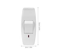GALPADA Interruptor de Lámpara de Línea con Indicador LED Interruptor Manual Compacto 2 Piezas para Lámparas de Mesa Pequeños Electrodomésticos Uso Dormitorio y Oficina