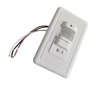 GALPADA Interruptor de Movimiento Infrarrojo Blanco Sensor de Cuerpo, Detección Ajustable y Montaje Empotrado en Pared para Lámparas Fluorescentes y Ahorro de Energía en Garaje