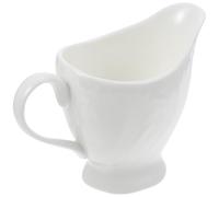 GALPADA Jarra de Leche de Cerámica de Color Claro Asa para Uso en Casa o Restaurante, Diseño Elegante y Fácil de Mover, Adecuado para Servir Leche o Salsa
