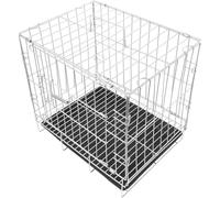 GALPADA Jaula para Cría de Palomas y Loros Domésticos, Gran Espacio 35x25x30 Cm, Acero Inoxidable Bandeja Extraíble, Jaula Segura y Fácil Limpieza para Aves de Compañía