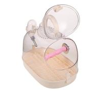 GALPADA Jaula Portátil para Pájaros Pequeños con Percha y Panel Inferior Extraíble Transportín Seguro para Periquitos Cobayas y Ardillas para Viajes y Exteriores