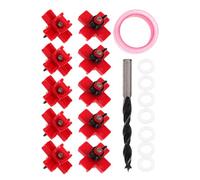 GALPADA Juego de 12 Bebederos Automáticos para Pollos con Pezones Horizontales, Sistema de Agua a Prueba de Fugas con Broca y Cinta Selladora, para Gallinero y Aves de Corral,