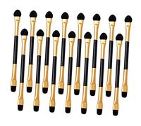 GALPADA Juego de 15 Pinceles de Maquillaje de Ojos de Doble Punta Aplicadores de Sombra de Ojos Accesorios de Maquillaje Portátiles para Mujeres Cosméticos de Viaje