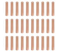 GALPADA Juego de 30 etiquetas para plantas de jardín de cobre, con cordón de cobre, para balcón y macetas, resistentes a la intemperie, prácticas en oro rosa