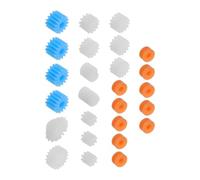 GALPADA Juego de 6 Engranajes Helicoidales de Plástico con Varias Medidas para Modelos de Robots y Aviones, Compatible con Proyectos de Bricolaje y Entornos de Construcción