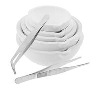 GALPADA Juego de 7 Crisoles de Cerámica y Cuarzo para Fundición de Metales, Resistencia a Altas Temperaturas, Limpieza Sencilla, Capacidad de 100g a 500g para Joyería y Refinado