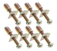 GALPADA Juego De 8 Pernos De Carruaje M8 De Hierro Resistentes Para Piezas De Repuesto De Cama y Cuna, Herrajes Metálicos Anticorrosión Para Muebles, Uso Sofás y Tableros, Kit De Tornillos Sólido