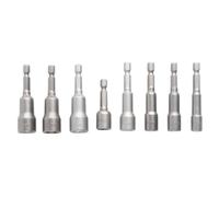 GALPADA Juego de 8 Vasos con Portapuntas Magnético de Vanadio 1/4 con Durabilidad y Resistencia Superior para Destornillador Manual