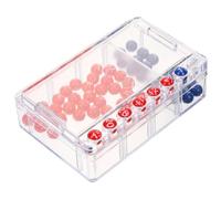 GALPADA Juego de Lotería Portátil Bolas de Plástico, Selector Manual de Números para Bingo y Juegos en Café o Salón de Baile