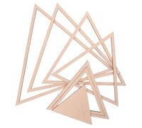 GALPADA Juego de Moldes de Cerámica de Madera Triangular para Arcilla Diseño Geométrico, Herramienta Versátil para Modelado DIY y Fabricación de Cerámica Profesional