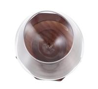 GALPADA Juego de Vasos para Whisky de Vidrio y Madera Posavasos Resistente al Frío y Calor, Diseño Redondeado Adecuado para Bares y Hogares, Capacidad 300ml