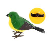 GALPADA Juguete Eléctrico para Pájaros Lindo Pájaro Adorno Eléctrico En Forma De Pájaro De Plástico Adorno De Pájaros De Simulación Juguete De Plástico Jugadas Verde El Plastico