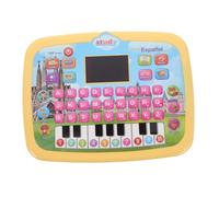 GALPADA Juguete Electrónico Bilingüe para Niños Pequeños Tableta Didáctica Pantalla LED Aprendizaje de Español Vocabulario y Ortografía para Bebés y Preescolares Color Amarillo