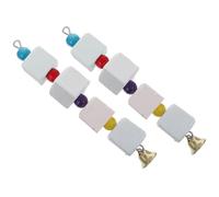 GALPADA Juguete Masticable Cuerda Colgante de 2 Piezas para Pájaros Color Aleatorio Bloque Mineral Que Previene el Mordisqueo y Entretenimiento para Aves Mascotas para Loros