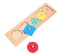 GALPADA Juguete Montessori de Madera para Paneles Geométricos Sensoriales con y Colores Educativo para Desarrollo Cognitivo y Coordinación Manual para Jardín de Infancia y Hogar