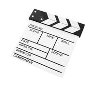 GALPADA Juguetes de Tablero de Campo de Madera Película tablilla de Cine tablilla de directores Estudio Equipo de Cine Equipo para Hacer Videos badajo de filmación claqueta de Cine