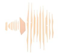 GALPADA Kit de 17 Piezas de Refuerzo de Madera de Abeto Beige para Guitarra Acústica de 41 Pulgadas, Accesorios para Luthier y Bricolaje Que Moldean el Sonido y Previenen el Colapso