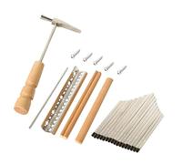 GALPADA Kit de 17 Teclas Metálicas para Kalimba Piano de Pulgar, Accesorios DIY para Ensamblaje y Reemplazo, Piezas Precisas Sonido Claro para Práctica y Uso Musical