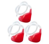 GALPADA Kit de 3 Embudos de Plástico para Aceite y Líquido Limpiaparabrisas con Boquilla Alargada y Manguera Transparente para Uso Automotriz y Motocicletas