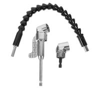 GALPADA Kit de Extensión para Taladro Eje Flexible de Acero Inoxidable y Plástico, Diseño Creativo en Plata, para Ampliar Alcance y Precisión en Atornillador Angular