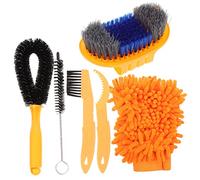 GALPADA Kit de Limpieza Cadena Bicicleta Cepillos Prácticos para Moto y Bike Herramientas Accesorio Eficaz para Cassette y Desviador