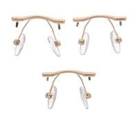 GALPADA Kit De Reparación De Gafas Sin Montura 3 Piezas Incluye Soporte Para El Puente Nasal Elevador De Puente Nasal Almohadillas Metálicas Almohadillas Metálicas Reemplazo De