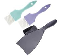 GALPADA Kit de Tinte Cabello de 3 Piezas Tablero y Pinceles de Plástico Reutilizables para Teñir sin Desorden en Peluquería Profesional o Uso Casero